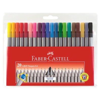 Faber Castell Grip Finepen 0.4 mm 20'li