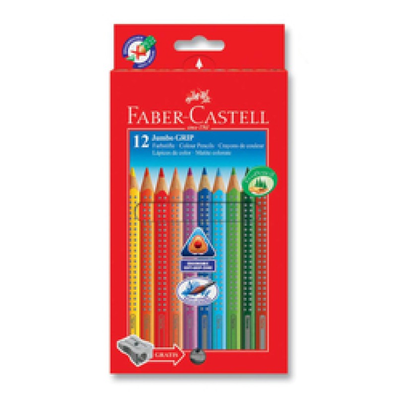 Faber Castell Jumbo Grip Boya Kalemi 12 Renk