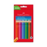 Faber Castell Jumbo Triangular Üçgen 12'li Kuru Boya Kalemi